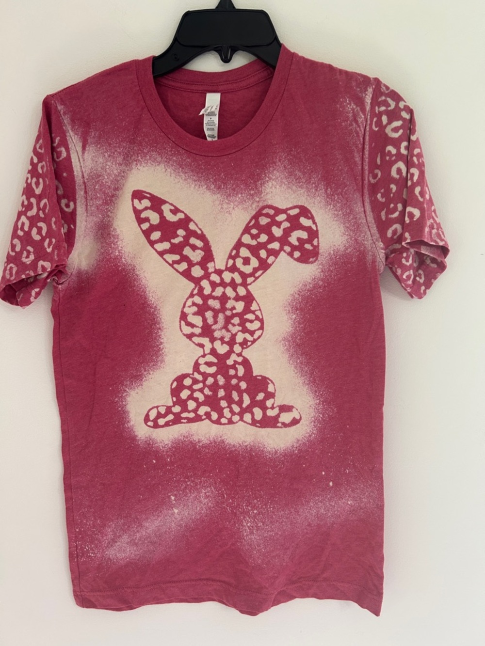 Bella Canvas Mauve-Pink Leopard Bunny Tee